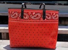 Vintage Coach X Disney Mickey Bandana Reversible Tote W wristlet F59376
