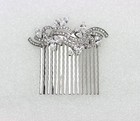 Gorgeous Clear Rhinestone Crystal Floral Hair Comb