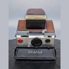 Polaroid Sx-70 Land Folding Tan Leather Slr Instant Camera Untested For Parts