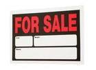 Plastic Auto For Sale Sign - 8 In  X 12 In   Durable  Weatherproof  Easy To Read