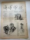 1891 Harper   s Bazar Feb 28 Original Fashion Magazine 6 Loose Pages Victorian