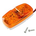  2 Pcs Rv Trailer Marker Led Light  Bullseye tiger Eye double Bubble 2 amber