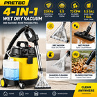 5 5 Gal Wet Dry Vacuum 5 5 Hp Shop Vac Carpet Upholstery Shampoo Cleaner Blower