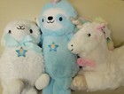 3 Fao Schwarz Glow Brights Led Sounds Unicorn  Lamb  Sloth Stuffed Animal Plush