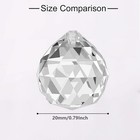 20 Pcs 20mm Clear Crystal Prism Pendant Hanging Feng Shui Ball Prism    