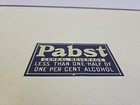 Antique Original Prohibition Pabst Brewing Cereal Beverage Advertising Sst Sign