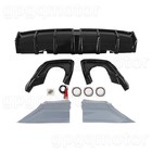 For Honda Civic Sedan 22-26 Yofer V2 Style Rear Diffuser  sonic Gray Corner Spat