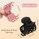 12 Pcs Double Row Teeth Claw Clips 1 6  8 Count  pack Of 1   Multicolor