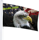 American Eagle Flag 3x5 Ft Double Sided Usa Freedom Patriotic Outdoor