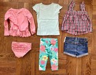 Girls Toddler Summer Clothing Bundle Outfit Set- Size 2t 6 Pcs
