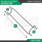 2 Pcs Columbia Lip   Cheek Retractor 5 5  Dental Mouth Opener Orthodontic Inst