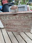 Orginal Vintage Mount Rushmore Elevations Wood Sign  Black Hills South Dakota