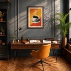 Vintage Coffee Comfort Vintage Framed Wall Art Print Home Decor Ready To Hang
