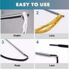 Flexible Spring Drawstring Threader Clip Tool For Pants   Hoodies - New Lot