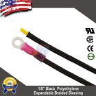 100 Ft 1 8  Black Expandable Wire Cable Sleeving Sheathing Braided Loom Tubing 