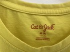 Cat   Jack Kids Girls Colorful Graphic Cotton Blend Crewneck T-shirt Yellow M 8