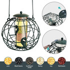 Heavy Duty Squirrel Proof Metal Bird Feeder 2 Port Tube Feeder For Outdoors Yard