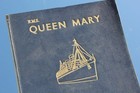 Cunard White Star Line Rms Queen Mary Stuart Bale Leather Bound Special Book  36