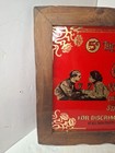 Vintage Coca-cola Soda Sign With Wood Frame Coke 