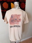 Vintage 80s Morris The Cat 9 Lives Promo T Shirt Vtg Tee Usa Anvil