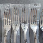 Christofle Perles 6pcs Silverplate Flatware Table Fork Excellent