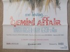 A Gemini Affair Original 1975 Sexploition Rated X One Sheet Movie Poster In Vgt