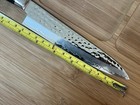 6  Petty Knife Utility Kitchen Hammered 9cr18 Stainless Steel Ebony Wood Handle