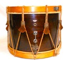 1930 s Gretsch Rope-tension Snare Drum W new Calf Drum Heads Vintage Antique