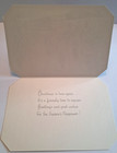 Vintage Christmas Greeting Card City Winter Scene Unused