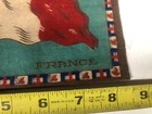 Vtg 2 Flag Lot France Tobacco Premium Felt Flannel Rug Cigar Box Early 1900s