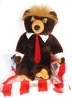 Donald Trump Trumpy Bear Deluxe Plush American Flag Cape With Tags 22  Maga