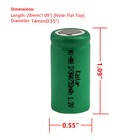 Kastar 10 Rechargeable Battery 2 3aa 1 2v 750mah Ni-mh Batteries For Solar Light