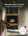 Gold Framed Vintage Swan Wall Art Canvas Print For Living Room   Bathroom Decor