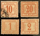 Egypt-stamps-1884-set A-postage Due-4 Stamps-clearance