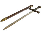 Denix 7  Excalibur Sword Letter Opener W  Scabbard  metal -brass f3030 New