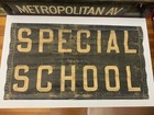 Ny Nyc Bus Trolley Roll Sign Brooklyn Special School Primitive Old Urban Transit