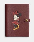 Disney X Coach Notebook In Regenerative Gt Leather With Minnie  Brass wine Cq803
