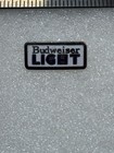 Budweiser Light Silver White Blue Logo Enamel Lapel Hat Pin Rare Vintage