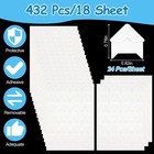 432 Pcs Photo Corners  Self Adhesive Picture Acid Free Corner White