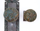 1890s Vernacular Bronze Entry Door Set