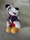 Disney Christmas Holiday Kissing Mickey And Minnie Mouse Salt Pepper Shakers Vin
