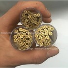 Brass Electrode Tube Multihole 4 Holes 1 -3 0mm X 400mm For Edm Drilling Machine