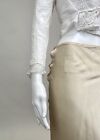 Antique Victorian 1890s 1900s Edwardian White Cotton Blouse Shirt With Lace