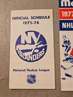 Lot Of 5 Vintage Hockey Pocket Schedule 1975-76 Islanders   4 Nhl Complete Sched