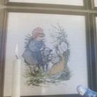Vintage Permin Cross Stitch Kit Danish Art Needlework Copenhagen Girls Lamb 