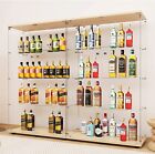 Modern 4-tier Shelf Glass Display Cabinet W  2 Door Curio Cabinet For Collection