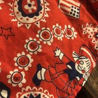 Vintage Red Buster Brown And Tige Handkerchief  Head Scarf bandana