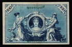 1908 Germany 100 Mark Banknote - Green Seal Large Note - Circulated
