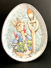 4 Pottery Barn Kids Egg Shape Peter Rabbit Melamine Plates Beatrix Potter Nice