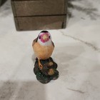 Finch Bird Figurine Collectible Hand-painted Decorative Sculpture